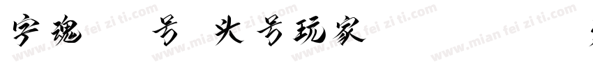 字魂444号 头号玩家 Regular字体转换